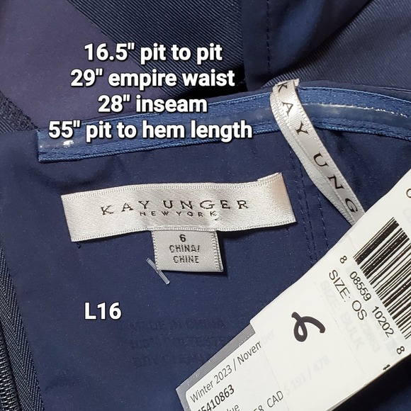 Kay Unger Valia Walk Thru Jumpsuit Maxi Dress Size 6 Runway Formal Starlet Blue - Picture 6 of 6